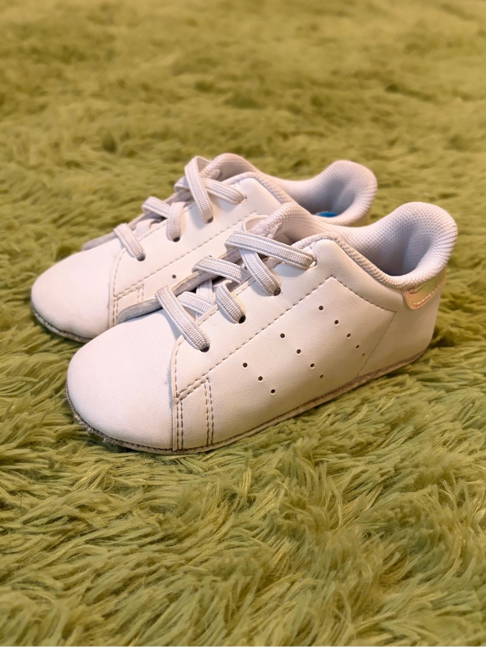 adidas Crib Size White/Iridescent Stan Smith Sneaker